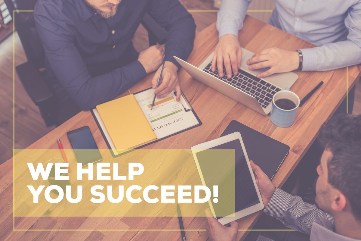 WE HELP YOU SUCCEED! CONCEPT